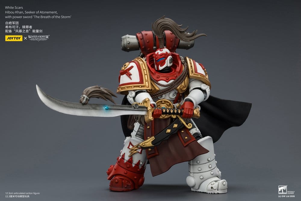 Warhammer The Horus Heresy Action Figure White Scars Hibou Khan, Seeker of Atonement 12 cm