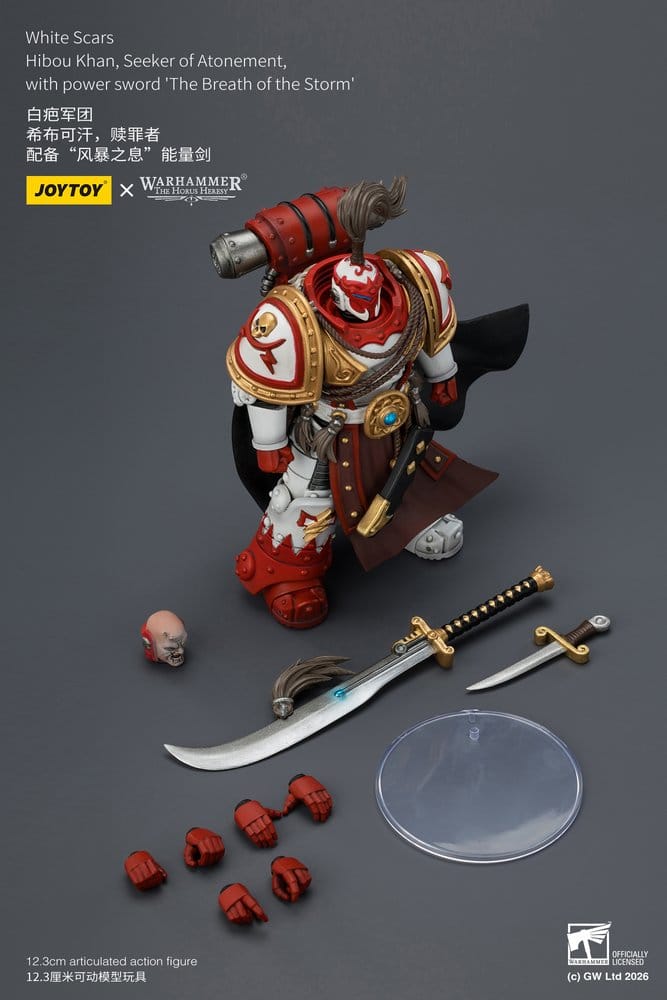 Warhammer The Horus Heresy Action Figure White Scars Hibou Khan, Seeker of Atonement 12 cm
