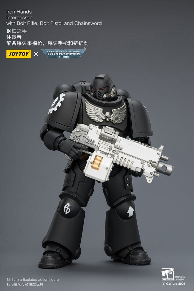 Warhammer 40,000 Action Figure Iron Hands Intercessor 12 cm - Damaged packaging