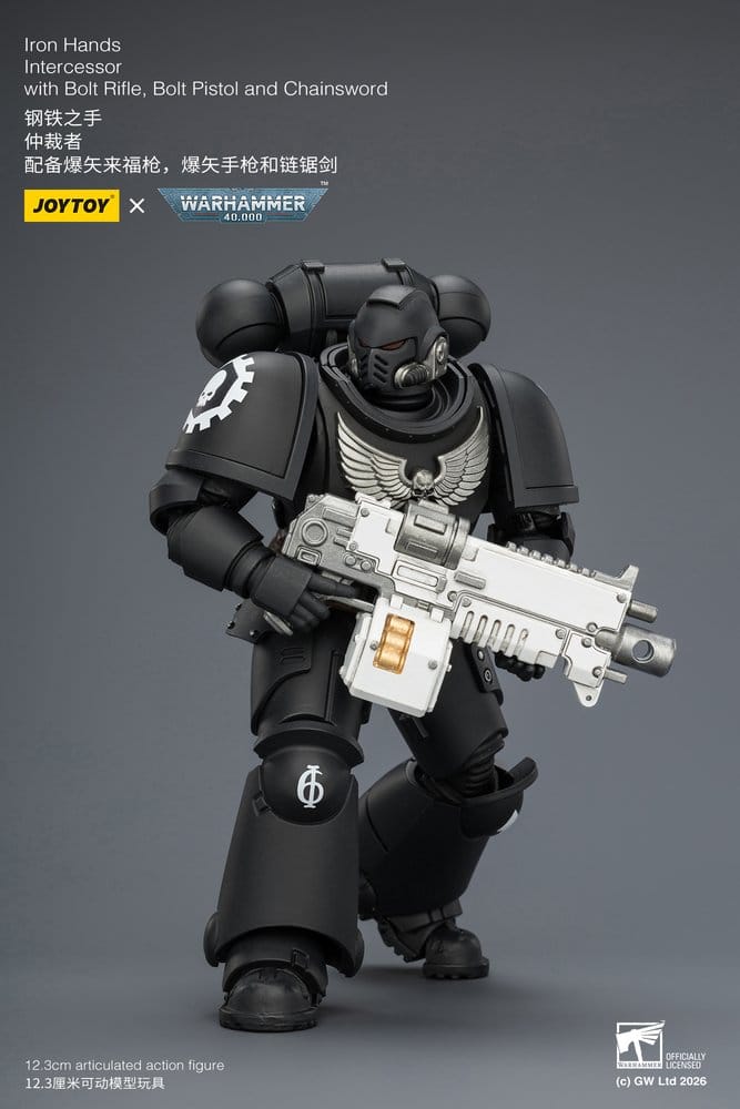 Warhammer 40,000 Action Figure Iron Hands Intercessor 12 cm - Damaged packaging