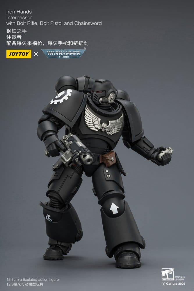 Warhammer 40,000 Action Figure Iron Hands Intercessor 12 cm - Damaged packaging