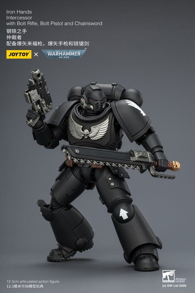 Warhammer 40,000 Action Figure Iron Hands Intercessor 12 cm - Damaged packaging