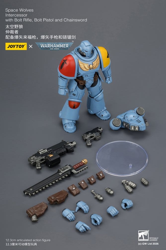 Warhammer 40,000 Action Figure Space Wolves Intercessor 12 cm - Damaged packaging