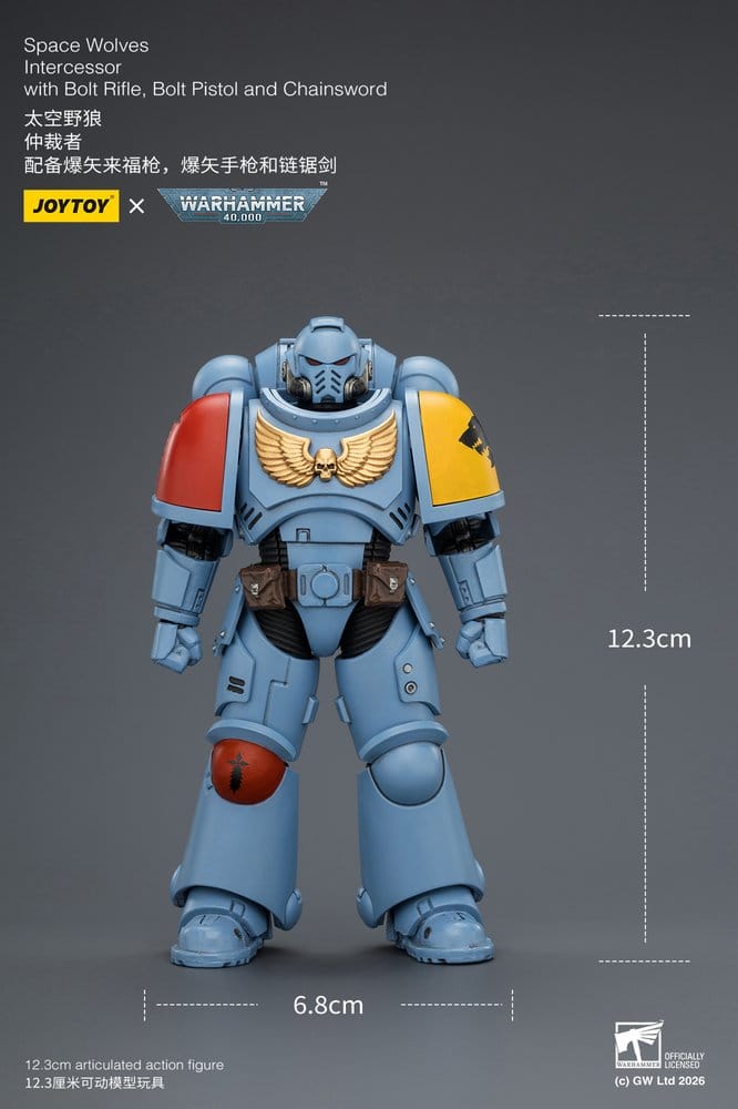 Warhammer 40,000 Action Figure Space Wolves Intercessor 12 cm - Damaged packaging