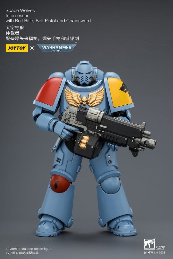 Warhammer 40,000 Action Figure Space Wolves Intercessor 12 cm - Damaged packaging