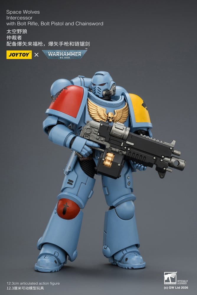 Warhammer 40,000 Action Figure Space Wolves Intercessor 12 cm - Damaged packaging