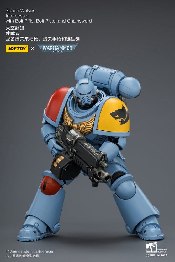 Warhammer 40,000 Action Figure Space Wolves Intercessor 12 cm - Damaged packaging