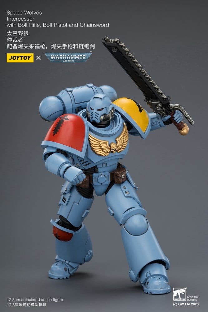 Warhammer 40,000 Action Figure Space Wolves Intercessor 12 cm - Damaged packaging