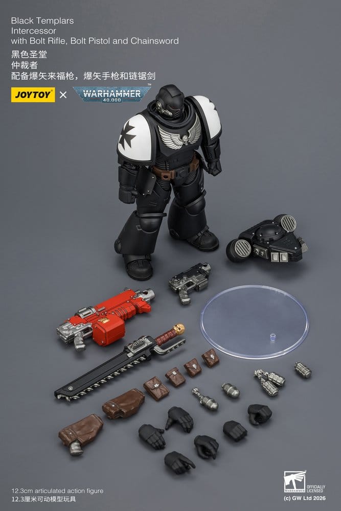 Warhammer 40,000 Action Figure Black Templars Intercessor 12 cm - Damaged packaging