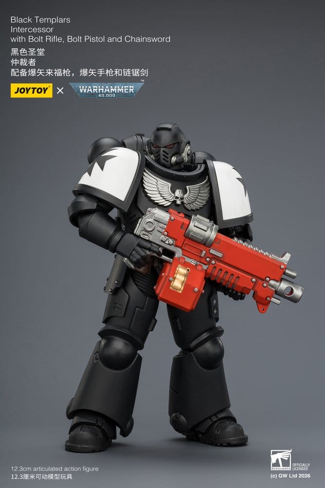 Warhammer 40,000 Action Figure Black Templars Intercessor 12 cm - Damaged packaging