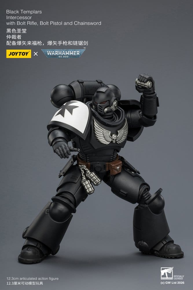 Warhammer 40,000 Action Figure Black Templars Intercessor 12 cm - Damaged packaging