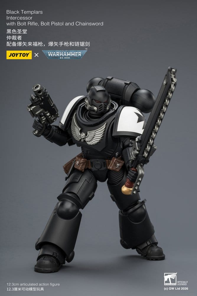 Warhammer 40,000 Action Figure Black Templars Intercessor 12 cm