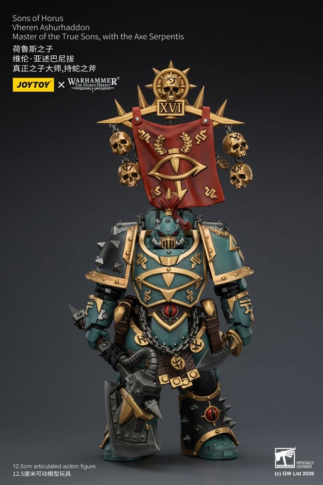 Warhammer The Horus Heresy Action Figure Sons of Horus Vheren Ashurhaddon Master of the True Sons 13 cm