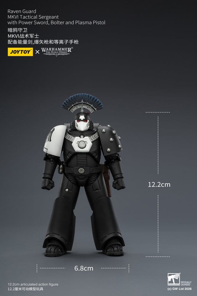 Warhammer 40,000 Action Figure Raven Guard MkVI Tactical Sergeant 12 cm