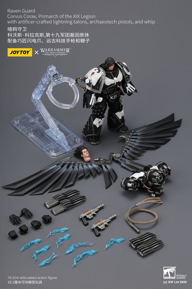 Warhammer 40,000 Action Figure Raven Guard Corvus Corax, Primarch of the XIX Legion 18 cm