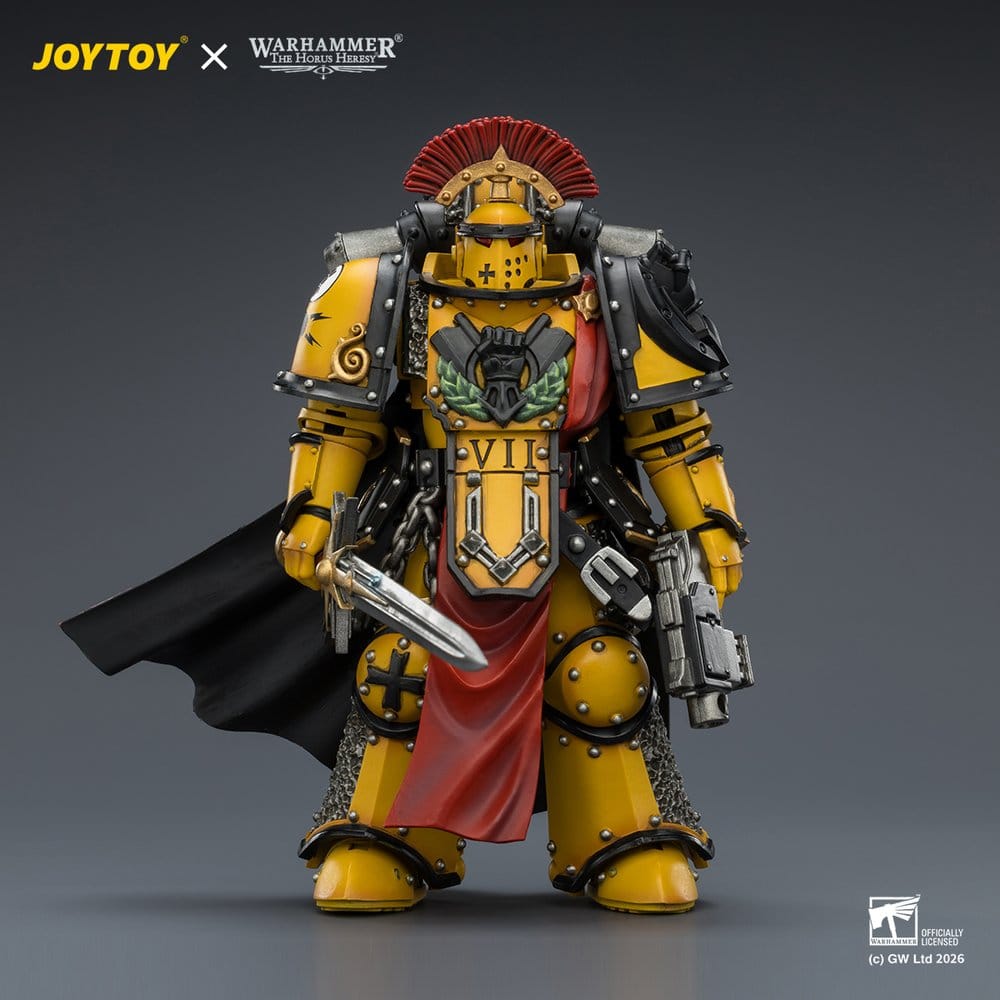 Warhammer Action Figure Imperial Fists Legion Praetor in Mk III Armour 13 cm