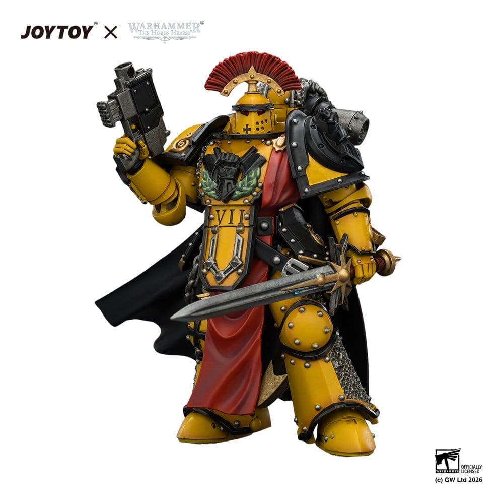 Warhammer Action Figure Imperial Fists Legion Praetor in Mk III Armour 13 cm