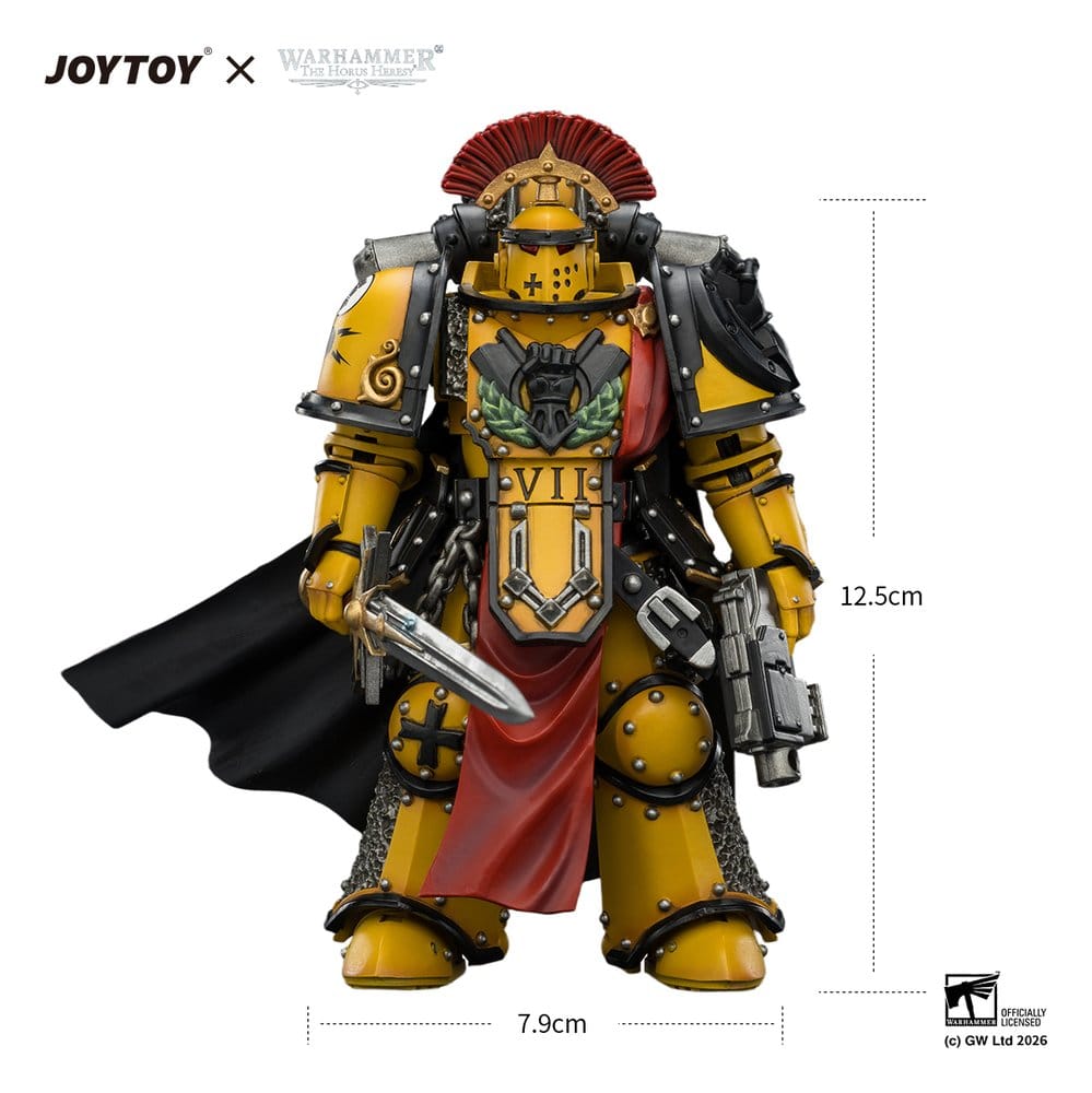 Warhammer Action Figure Imperial Fists Legion Praetor in Mk III Armour 13 cm