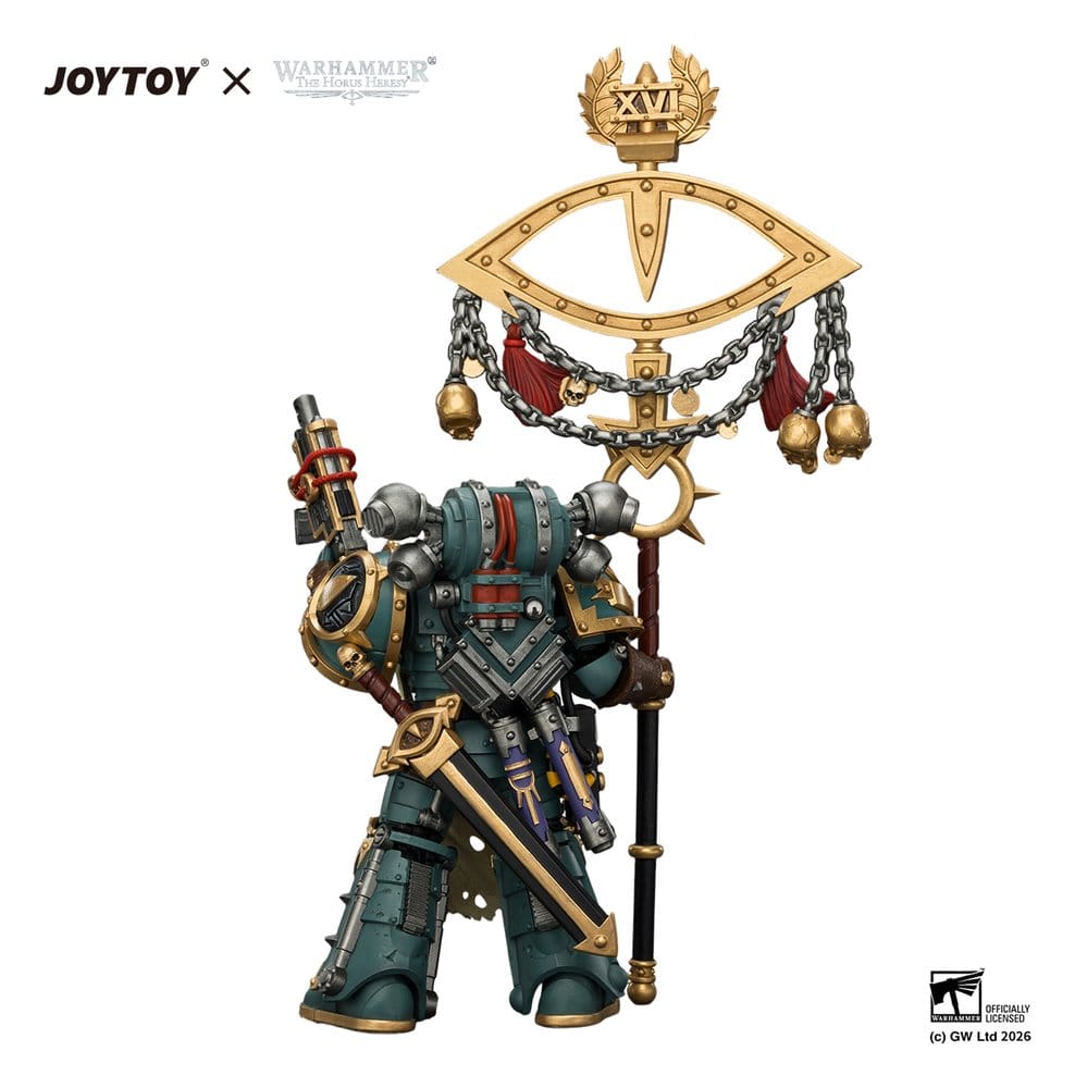 Warhammer Action Figure Sons of Horus Maloghurst the Twisted, the Warmaster's Equerry 13 cm
