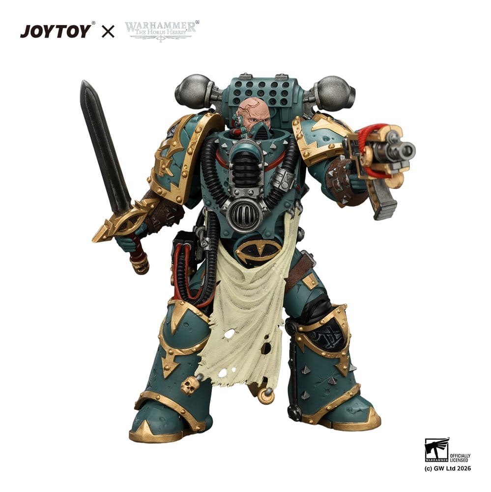 Warhammer Action Figure Sons of Horus Maloghurst the Twisted, the Warmaster's Equerry 13 cm