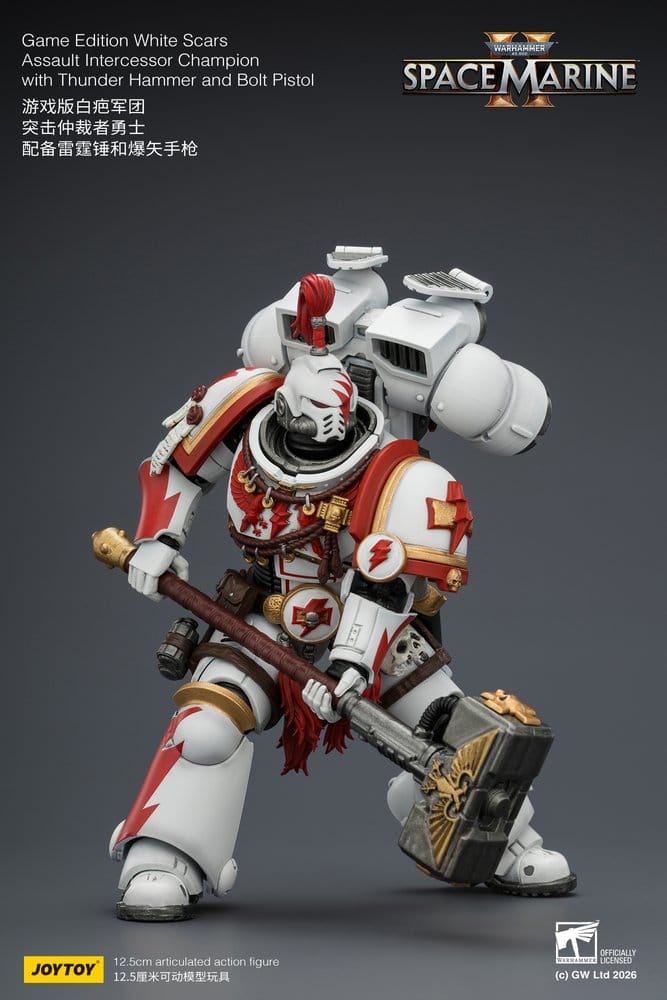Warhammer Action Figure Game Edition White Scars Assault Intercessor Champion 13 cm