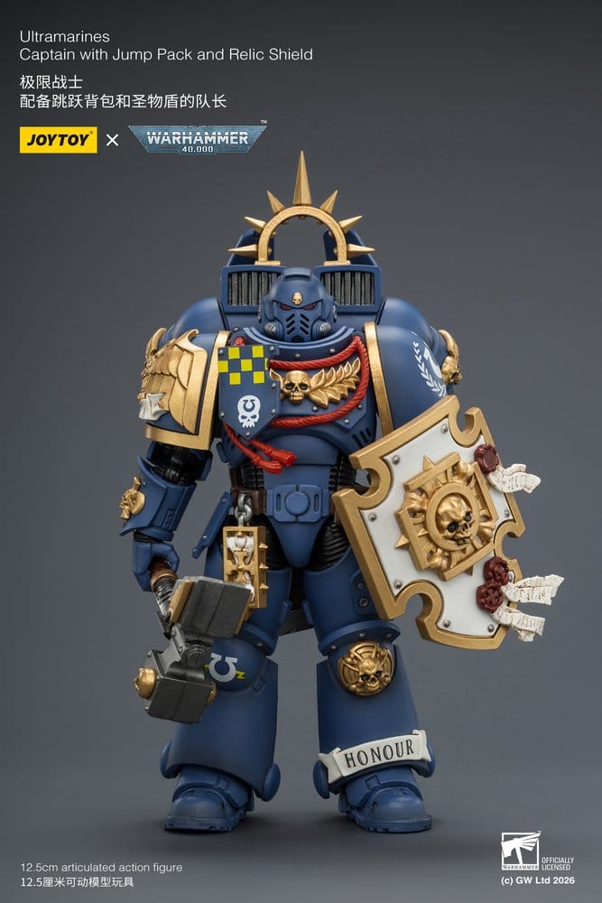 Warhammer Action Figure Ultramarines Captain 13 cm