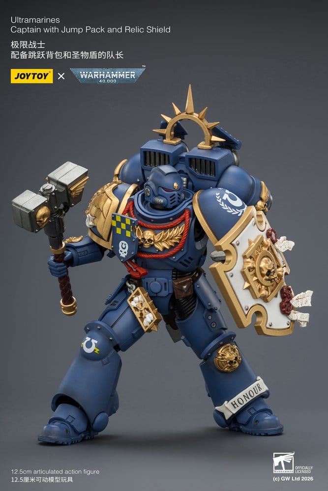 Warhammer Action Figure Ultramarines Captain 13 cm