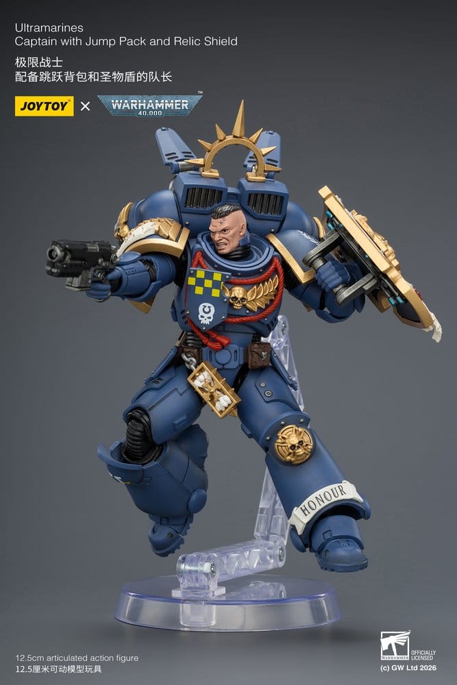 Warhammer Action Figure Ultramarines Captain 13 cm