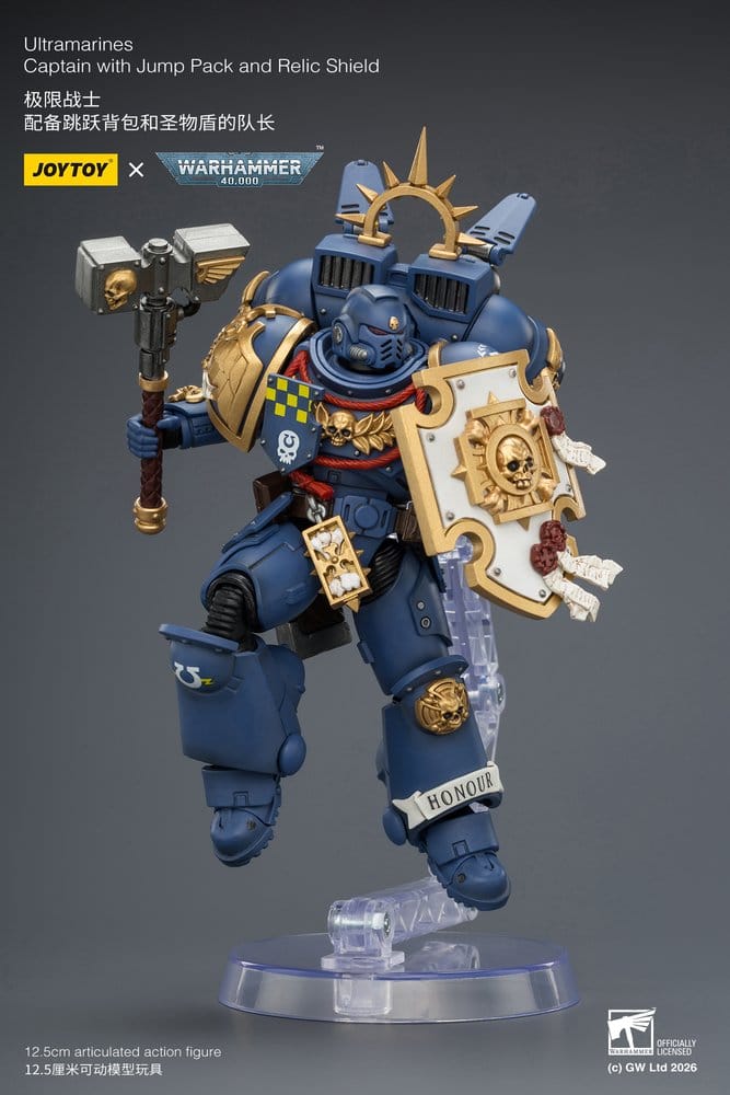 Warhammer Action Figure Ultramarines Captain 13 cm