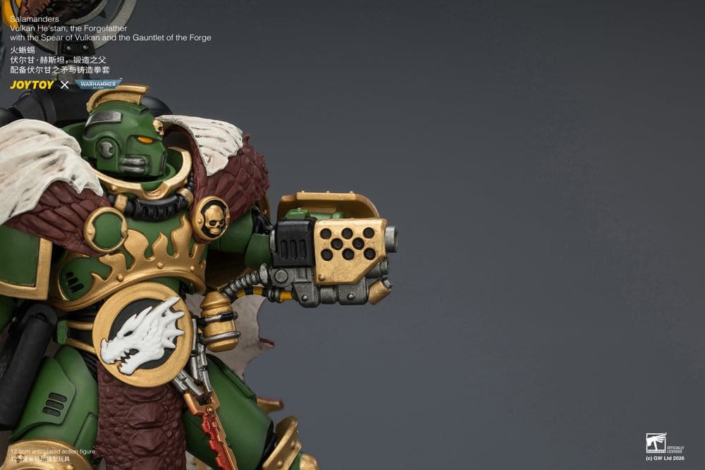 Warhammer Action Figure Salamanders Vulkan He'stan, the Forgefather 13 cm
