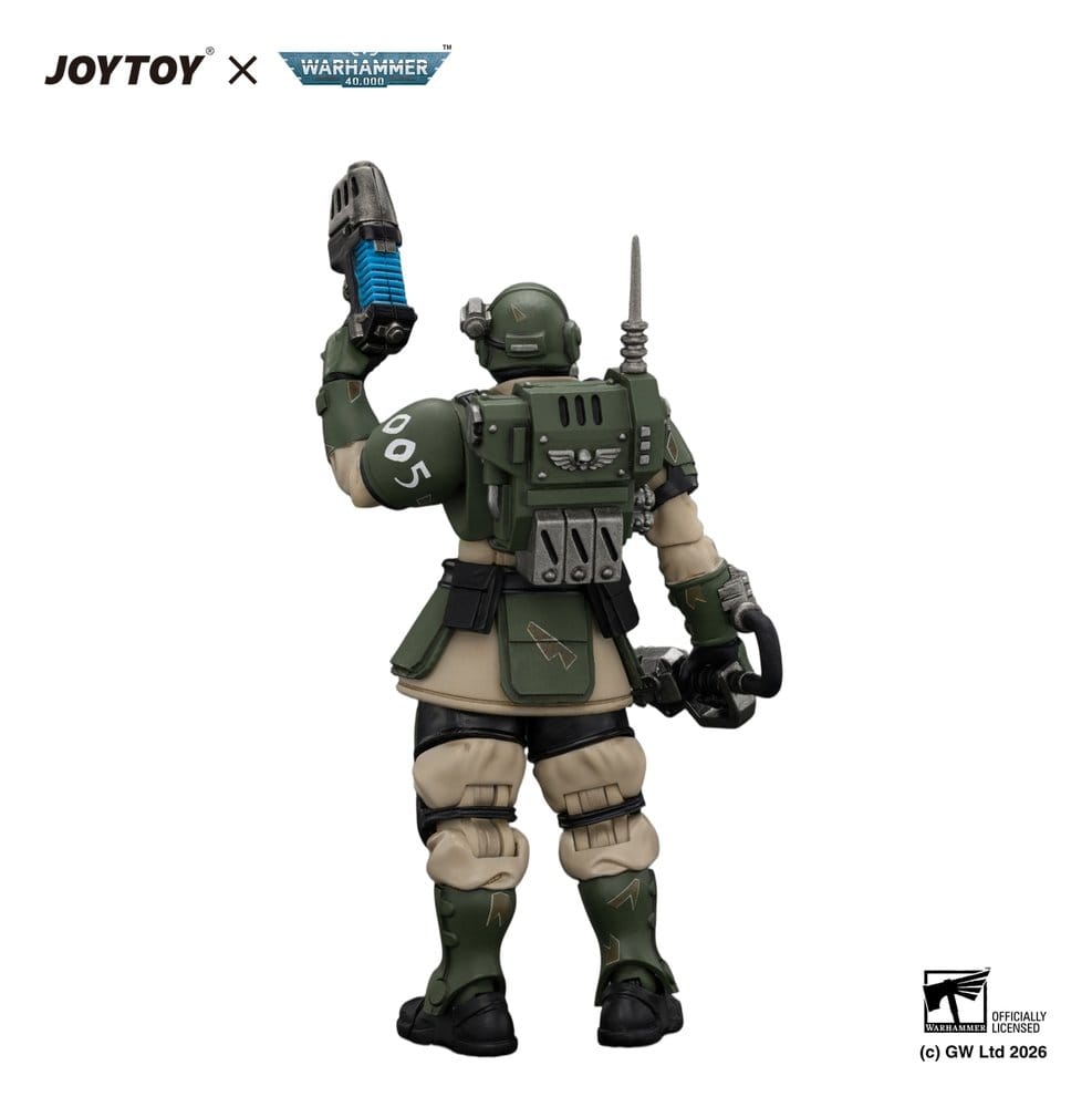 Warhammer Action Figure Astra Militarum Kasrkin 1 with Chainsword and Plasma Pistol