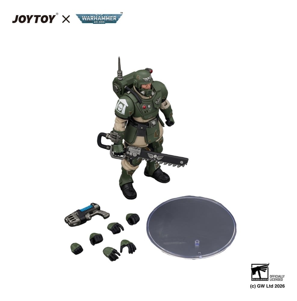 Warhammer Action Figure Astra Militarum Kasrkin 1 with Chainsword and Plasma Pistol