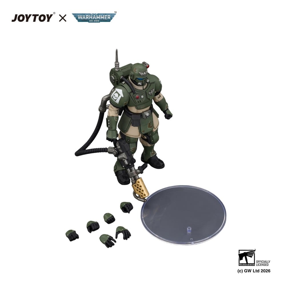 Warhammer Action Figure Astra Militarum Kasrkin 2 with Flamer