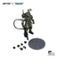 Warhammer Action Figure Astra Militarum Kasrkin 3 with Hot-shot Lasgun and Vox-caster