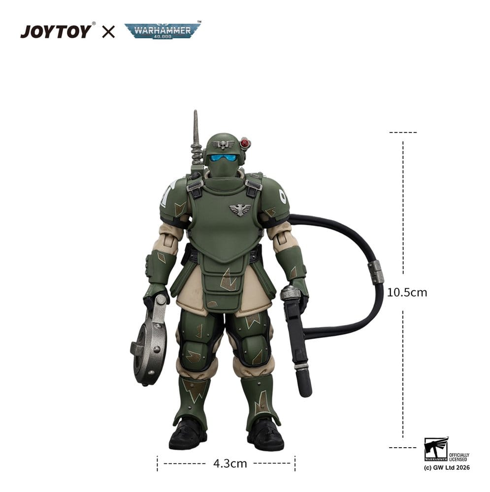 Warhammer Action Figure Astra Militarum Kasrkin 6 with Hot-shot Laspistol