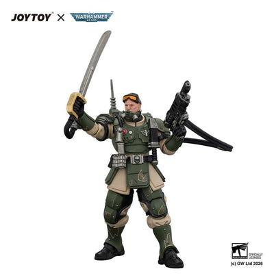 Warhammer Action Figure Astra Militarum Kasrkin 7 with Hot-shot Laspistol and Power Sword