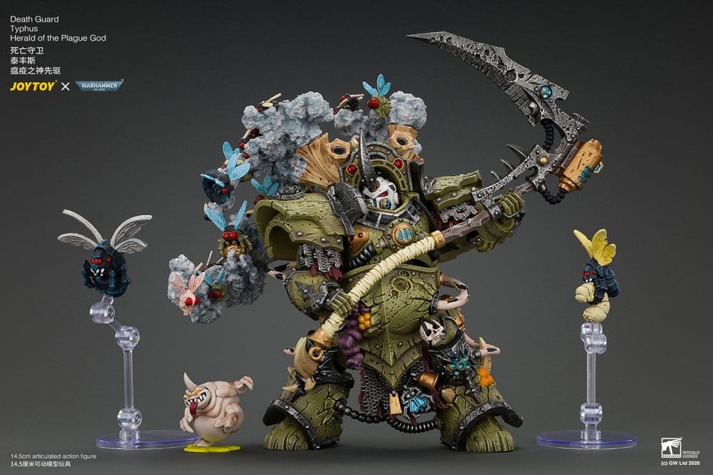 Warhammer Action Figure Death Guard Typhus Herald of the Plague God 15 cm