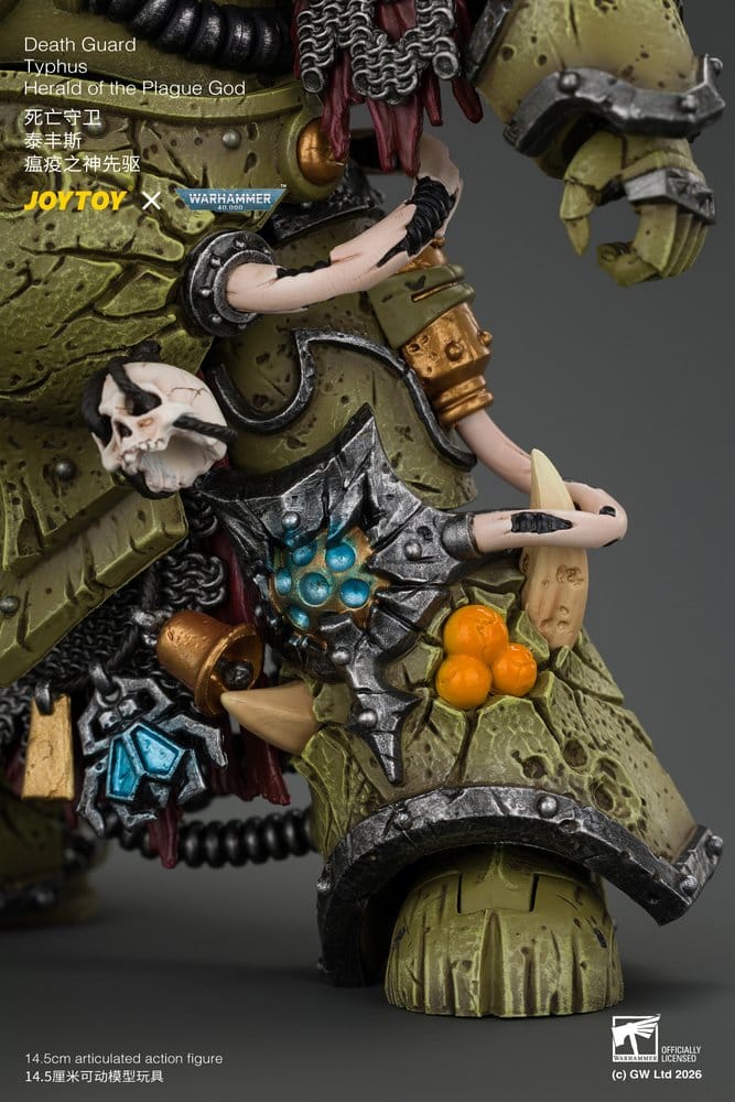 Warhammer Action Figure Death Guard Typhus Herald of the Plague God 15 cm