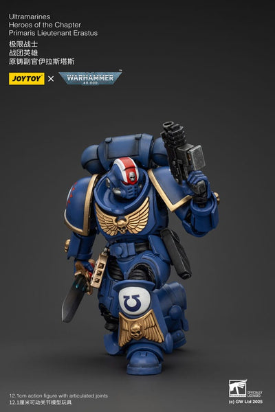 Warhammer 40k Action Figure 1/18 Ultramarines Heroes of the Chapter Primaris Lieutenant Erastus 20 cm