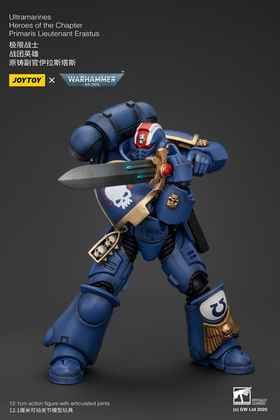 Warhammer 40k Action Figure 1/18 Ultramarines Heroes of the Chapter Primaris Lieutenant Erastus 20 cm