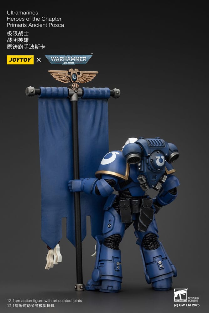 Warhammer 40k Action Figure 1/18 Ultramarines Heroes of the Chapter Primaris Ancient Posca 20 cm