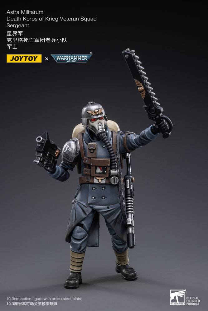 Warhammer 40k Action Figure 1/18 Death Korps of Krieg Veteran Squad Sergeant 10 cm