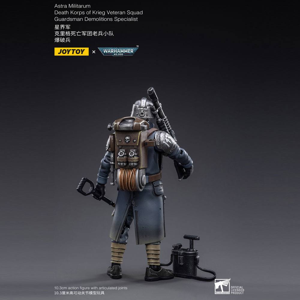 Warhammer 40k Action Figure 1/18 Death Korps of Krieg Veteran Squad Guardsman Demolitions Specialist 10 cm