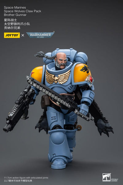 Warhammer 40k Action Figure 1/18 Space Marines Space Wolves Claw Pack Brother Gunnar 12 cm