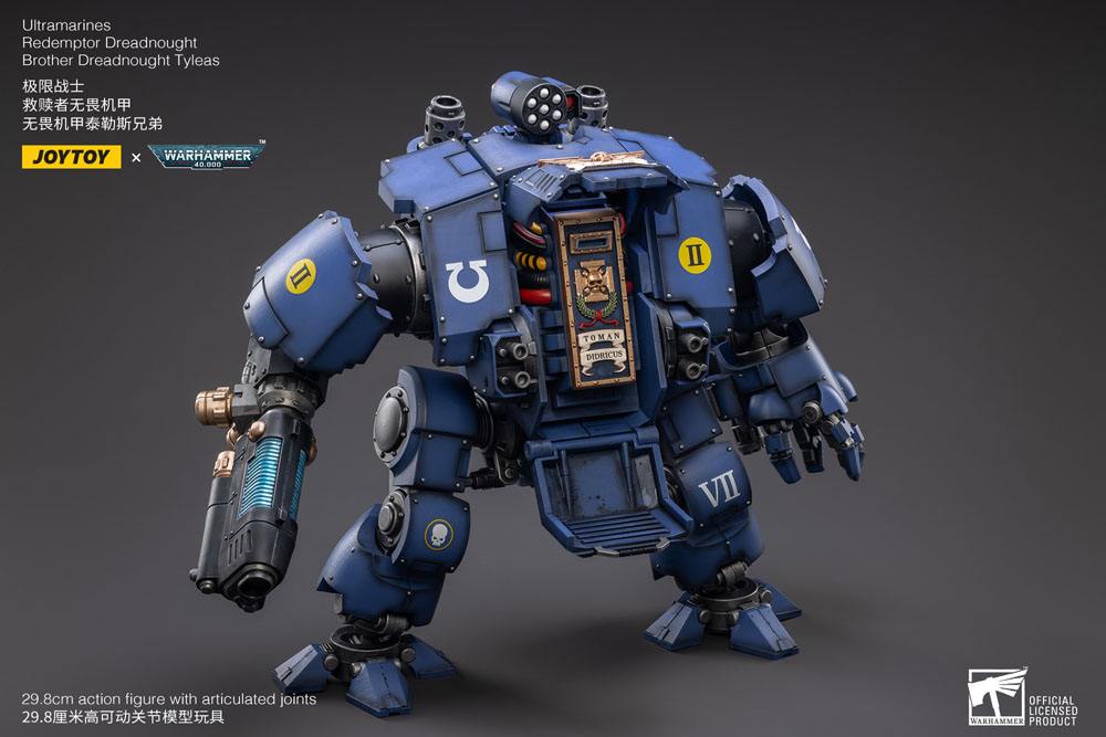 Warhammer 40k Action Figure 1/18 Ultramarines Redemptor Dreadnought Brother Dreadnought Tyleas 30 cm Reproduction