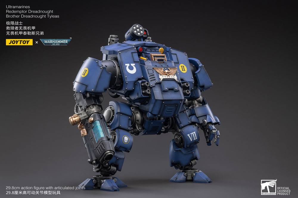 Warhammer 40k Action Figure 1/18 Ultramarines Redemptor Dreadnought Brother Dreadnought Tyleas 30 cm Reproduction