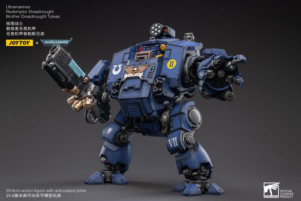 Warhammer 40k Action Figure 1/18 Ultramarines Redemptor Dreadnought Brother Dreadnought Tyleas 30 cm Reproduction