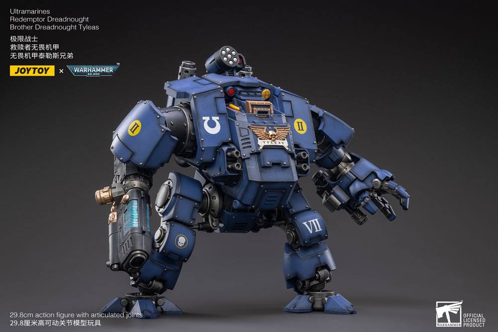 Warhammer 40k Action Figure 1/18 Ultramarines Redemptor Dreadnought Brother Dreadnought Tyleas 30 cm Reproduction