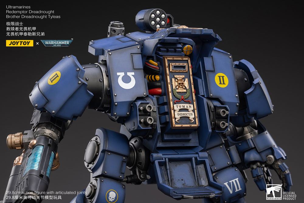 Warhammer 40k Action Figure 1/18 Ultramarines Redemptor Dreadnought Brother Dreadnought Tyleas 30 cm Reproduction