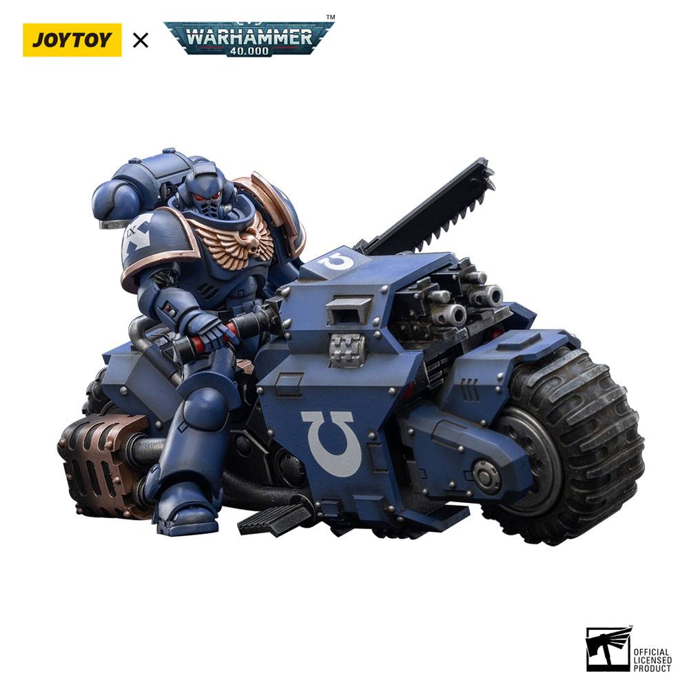 Warhammer 40k Vehicle 1/18 Ultramarines Outrider Bike 22 cm